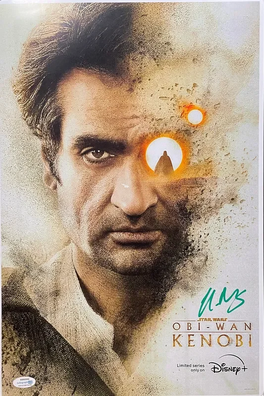 Kumail Nanjiani Signed 12×18 Photo Star Wars Obi-Wan Kenobi Autographed Authentic COA