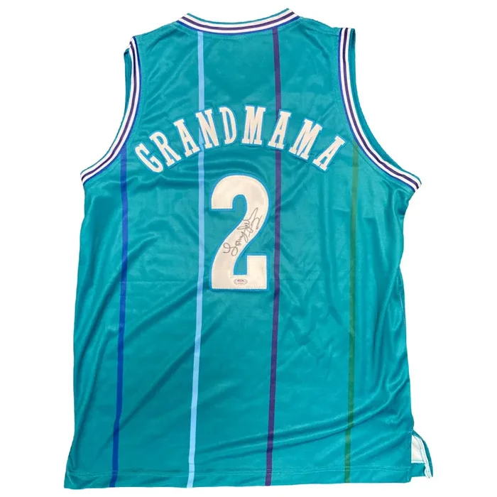 Larry Johnson Signed Grandmama Custom Jersey Autographed PSA COA