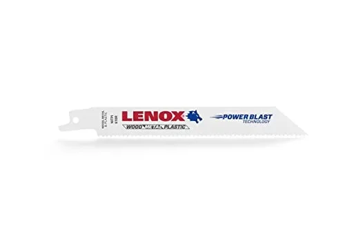 LENOX Reciprocating Saw Blades, Metal Cutting, 6-Inch, 14 TPI, 5-Pack (20564614R)