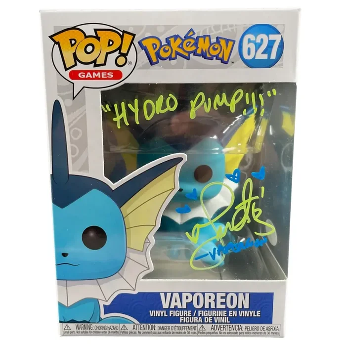 Lisa Ortiz Signed Funko POP Pokemon Vaporeon Authentic Autographed JSA COA