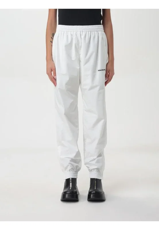 Logo Track Pants Relaxed Fit- White