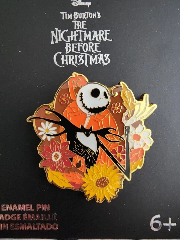 Loungefly Disney Nightmare Before Christmas Jack Skellington Fall Harvest Pin