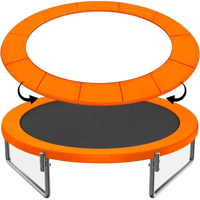 LOYNYE 12FT 14FT 15FT Trampoline Pad Replacement Upgraded Trampoline Spring Cover, Foam Trampoline Safety Padding Round, Waterproof Tear-Resistant, No Holes for Pole
