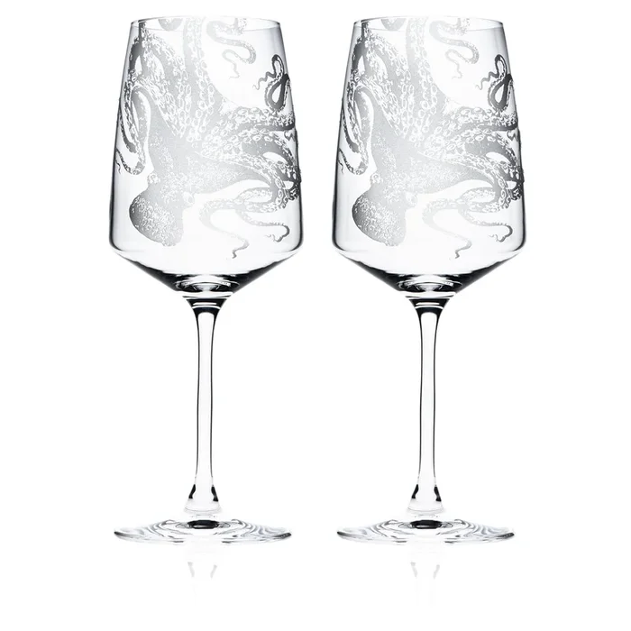 Lucy Red Wine Glasses, Set of 2