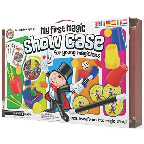 Marvin’s Magic – Kids Magic Set – My First Magic Show Case for Young Magicians – Magic Tricks for Kids – Includes Magic Wand, Transforming Case +
