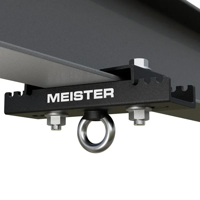 Meister Beam Clamp Hanger Mount for Boxing & MMA Heavy Bags, Suspension Straps & Ceiling Fixtures – Black – 3.5″ – 5.5″