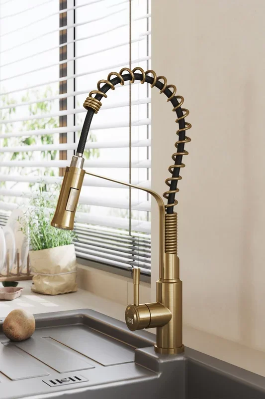 Modern Stainless Steel Kitchen Pull Down Faucet