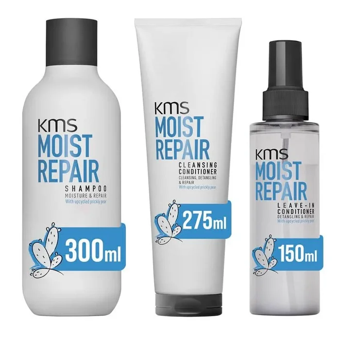Moist Repair Shampoo 300ml, Cleansing Conditioner 275ml & Leave-In Conditioner 150ml
