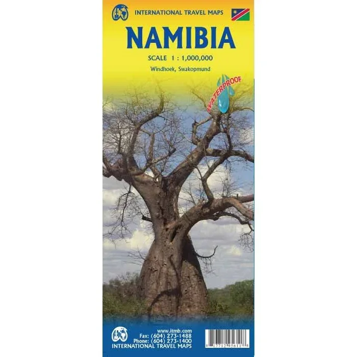 Namibia: Windhoek · Swakopmund | ITMB Travel Reference Map | 1:1,000,000