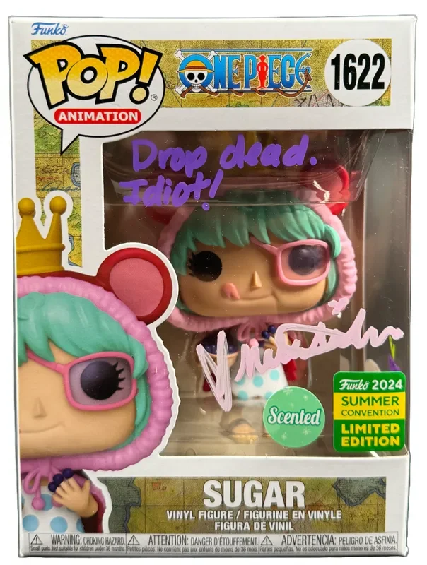 Natalie Hoover Signed Funko POP One Piece Anime Sugar Autographed JSA COA #4