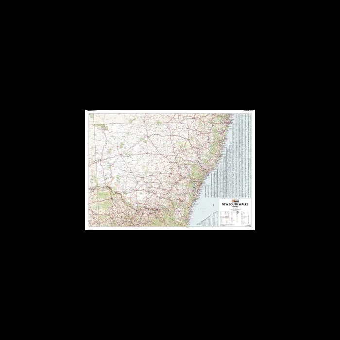 New South Wales State Wall Map