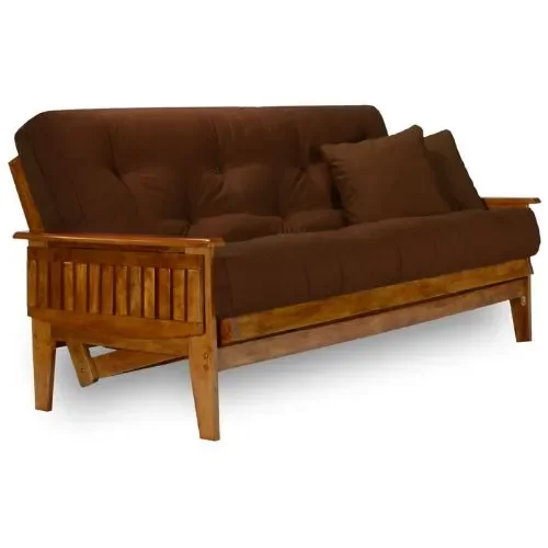 Nirvana Futons Eastridge Futon Frame – Queen Size (Frame Only), Solid Hardwood