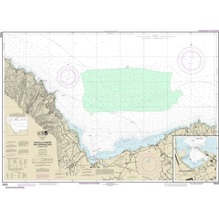 NOAA Chart 19342 – Kahului Harbor and Approaches – Kahului Harbor