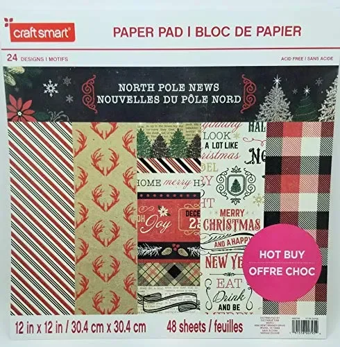 North Pole News (Xmas) Craft Smart 12″x12″ Cardstock