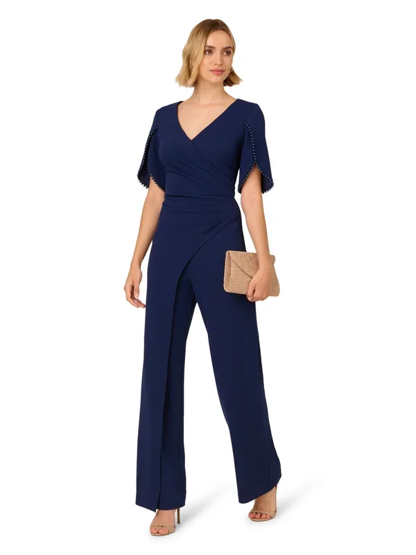 Pearl Knit Crepe Jumpsuit