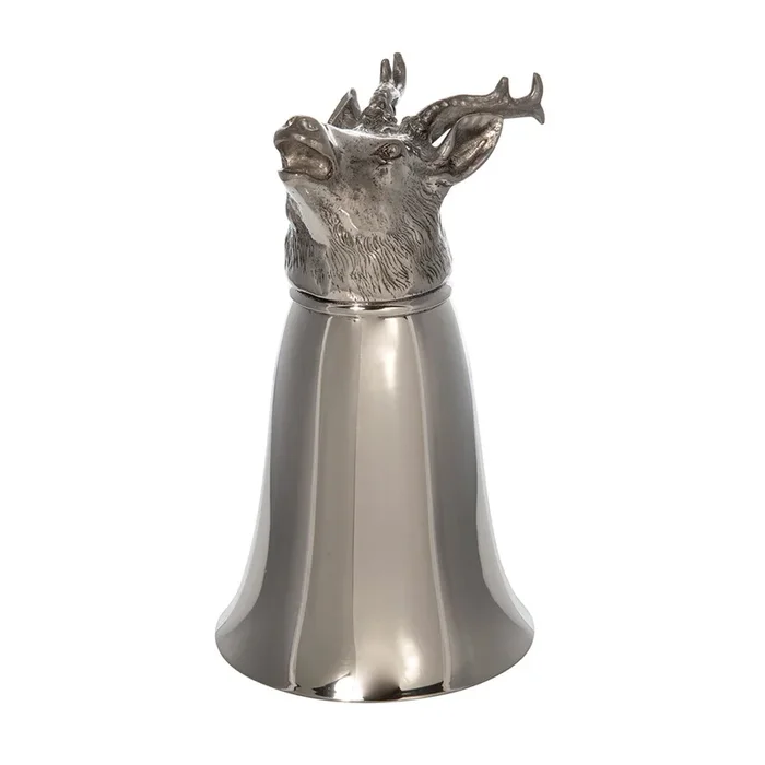 Pewter Stag Deer Stirrup Cup 8oz
