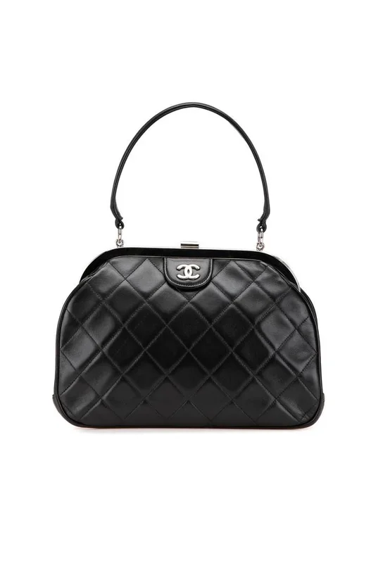 Preloved Classic Quilted Handbag- Black