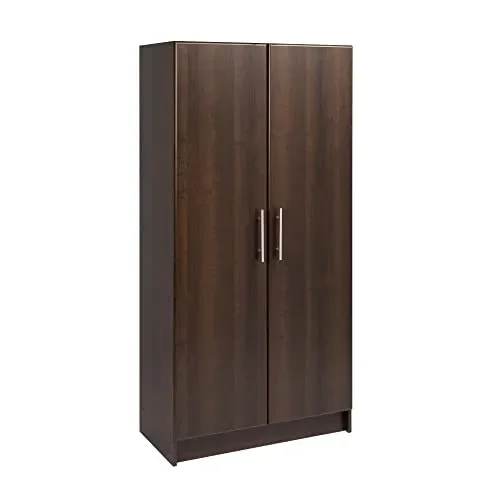 Prepac Elite 32″ Espresso Storage Cabinet with Adjustable Shelves