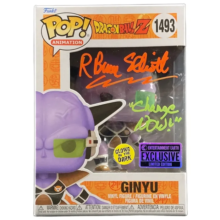 R. Bruce Elliott signed Funko Pop Ginyu Dragon Ball Z POP COA