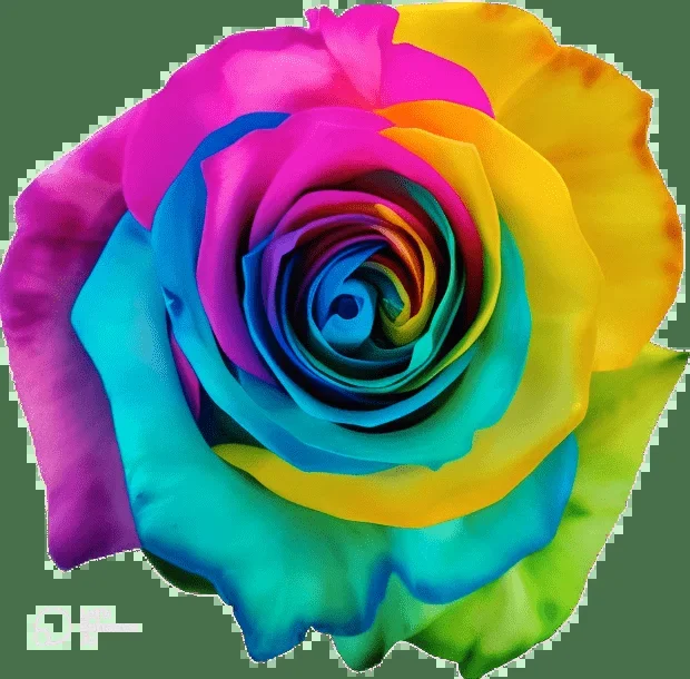 Rainbow Mondial Rose Tinted (Fresh Cut)