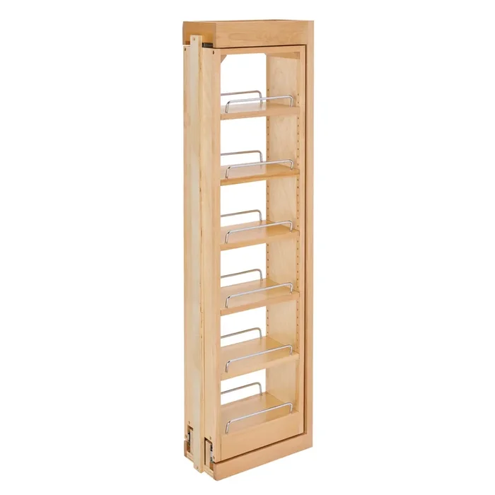 Rev-A-Shelf Pullout Wall Filler Cabinet Wooden Organizer, 42″ Hgt, 432-WF42-6C