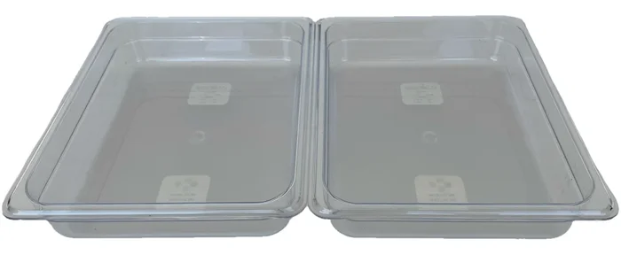 REVO HALF Food Pan Set | Two 1/2 Size Polycarbonate 2.5″ deep
