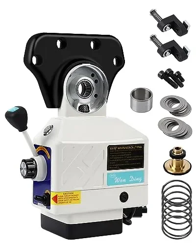 RIEDHOFF X-Axis Power Milling Machine, [450 LB Torque ] Power Feed Table Mill,110V, 0-200PRM Adjustable Rotate Speed for Bridgeport and Similar Knee