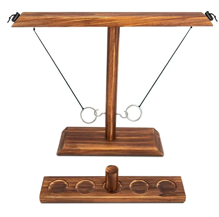 Ring Toss Game for Adults: Table Games – Camping Games for Adults – Yard Games Outdoor Games for Adults and Family – Hook and Ring Games for Camping & Party, 15.7″ X 13″ Large Size
