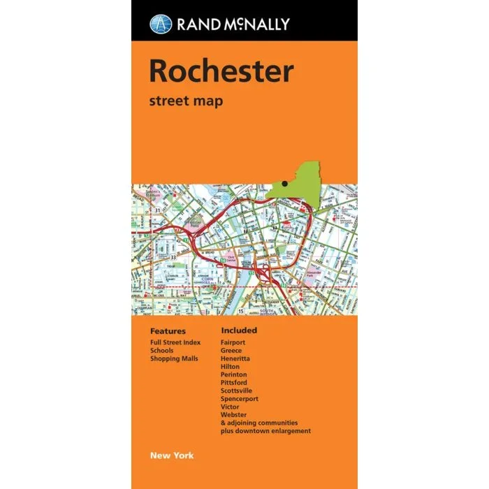 Rochester NY Rand McNally Street Plan