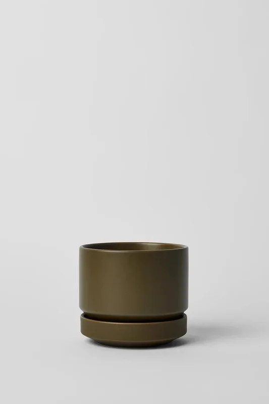 Round Two Planter Olive 4″