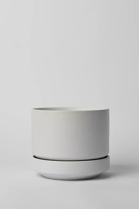Round Two Planter White 6″