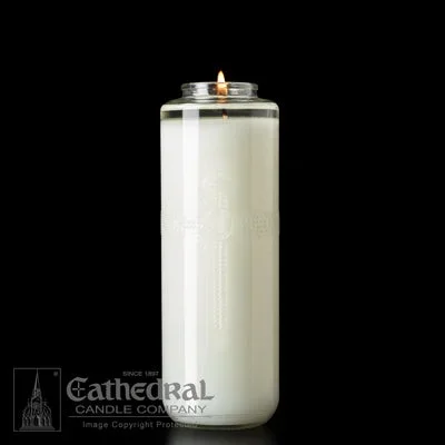 SacraLux 12% Beeswax Glass Sanctuary Candles – 8 Day