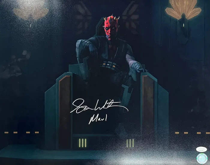Sam Witwer Signed 16×20 Darth Maul Star Wars: The Clone Wars Photo with JSA COA