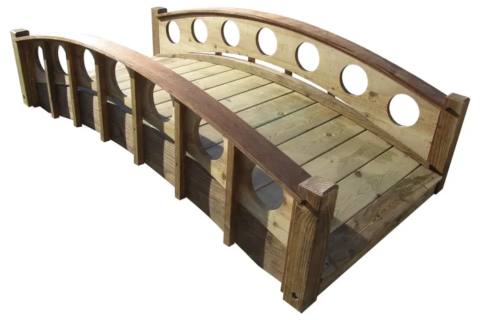 SamsGazebos 6′ French Ring Bridge, Treated