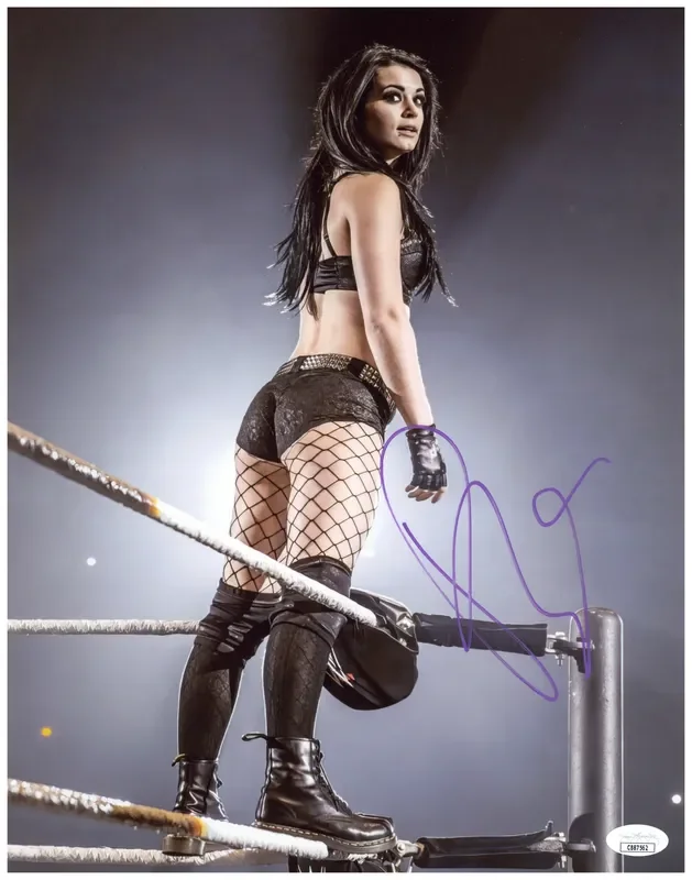 Saraya Signed 11×14 Photo WWE Paige AEW NXT Autographed JSA COA 3