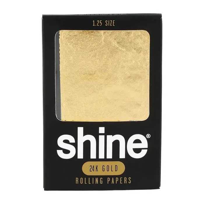 Shine 24K Gold Rolling Papers – One Sheet / 1 1/4