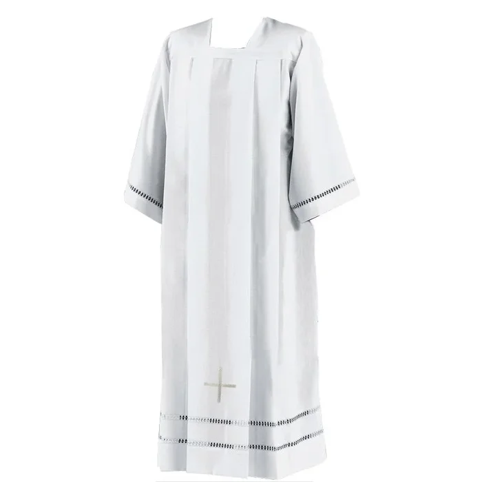 Solivari Vatican Alb, Two Bands with Embroidery