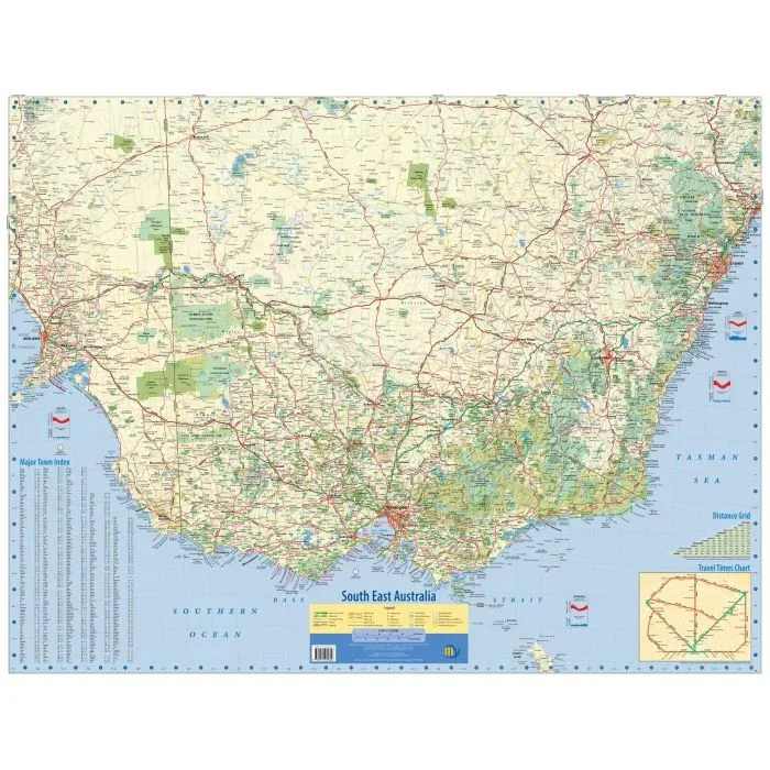 South-East Australia Wall Map