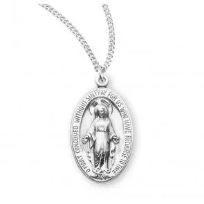 Sterling Silver Medium Miraculous Medal