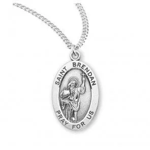 Sterling Silver St. Brendan 20″ Chainain