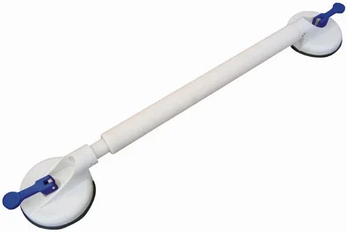 Suction Grab Bar 12.75″ Fixed Width – Portable Bath & Shower Safety Handle