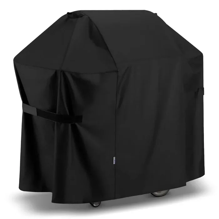 SunPatio BBQ Grill Cover 52 Inch, Outdoor Durable Waterproof Gas Barbecue Cover, Compatible for Weber Spirit 200 and 300 Series, Charbroil and Kenmore Grills, Compared to Weber 7106, 52″ x 26″ x 43″H
