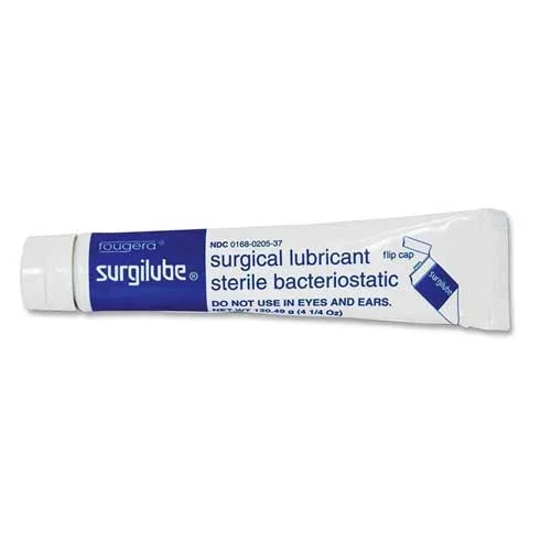 Surgilube Sterile Lubricant – 4.25 oz Tube with Flip-Cap – Latex-Free, Water Soluble Each