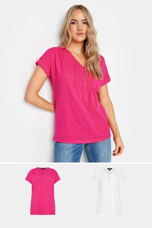 Tall 2 Pack Henley T-Shirts