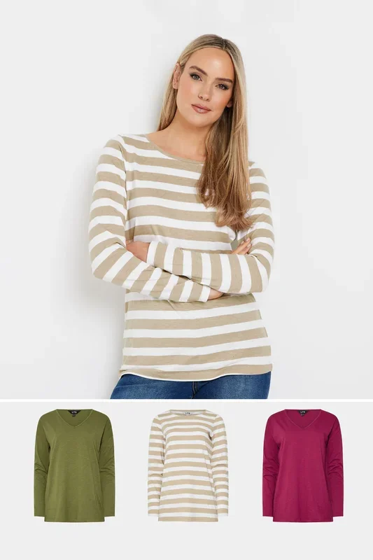 Tall 3 Pack Long Sleeve T-Shirts