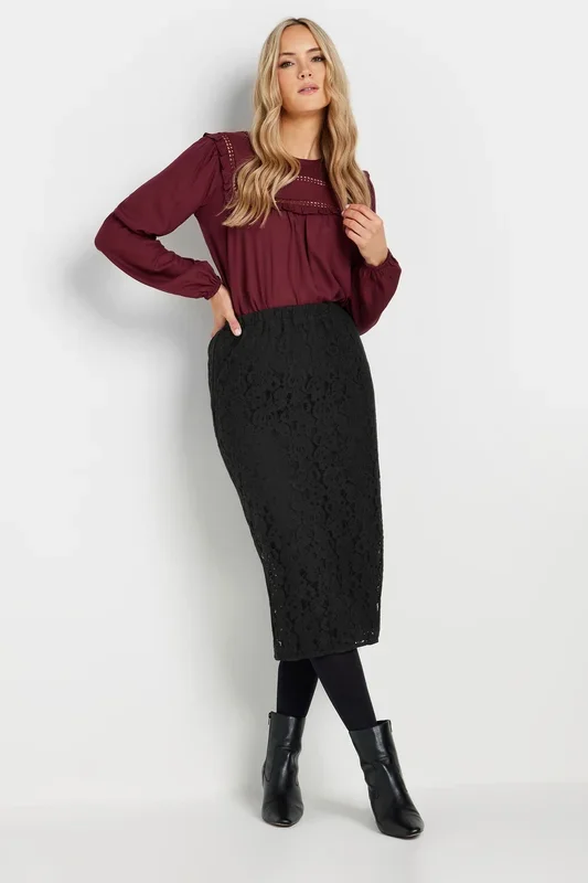 Tall Lace Pencil Skirt