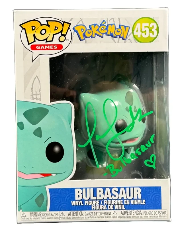 Tara Sands Signed Bulbasaur Pokemon Funko Pop Autographed JSA COA
