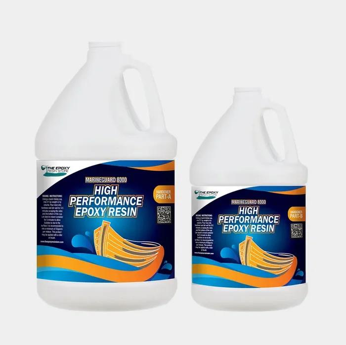 The epoxy Resin Store – Boat Coating, Repairs, Construction, UV Stable, Non Yellowing, High Performance Coating, 2 Part epoxy kit, Table Top epoxy