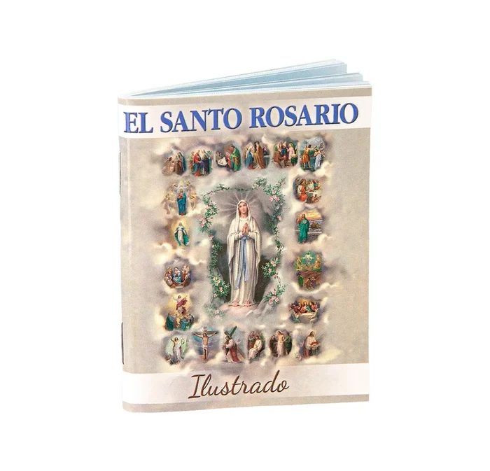 The Holy Rosary Illustrated Book Pocket Size – Spanish