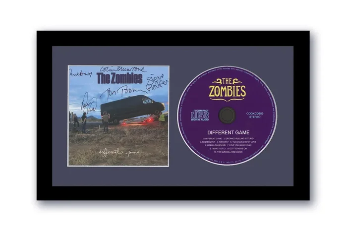 The Zombies Signed 7×12 Custom Framed CD Different Game ACOA #4